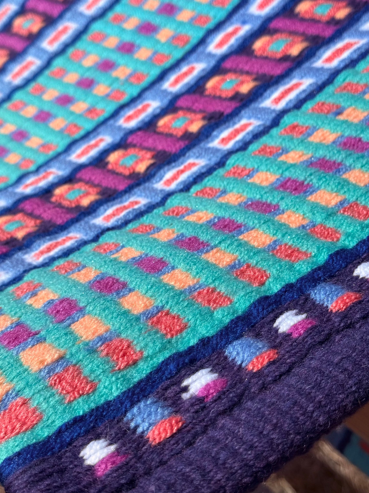 Beautiful purples, pinks, and blues show pad