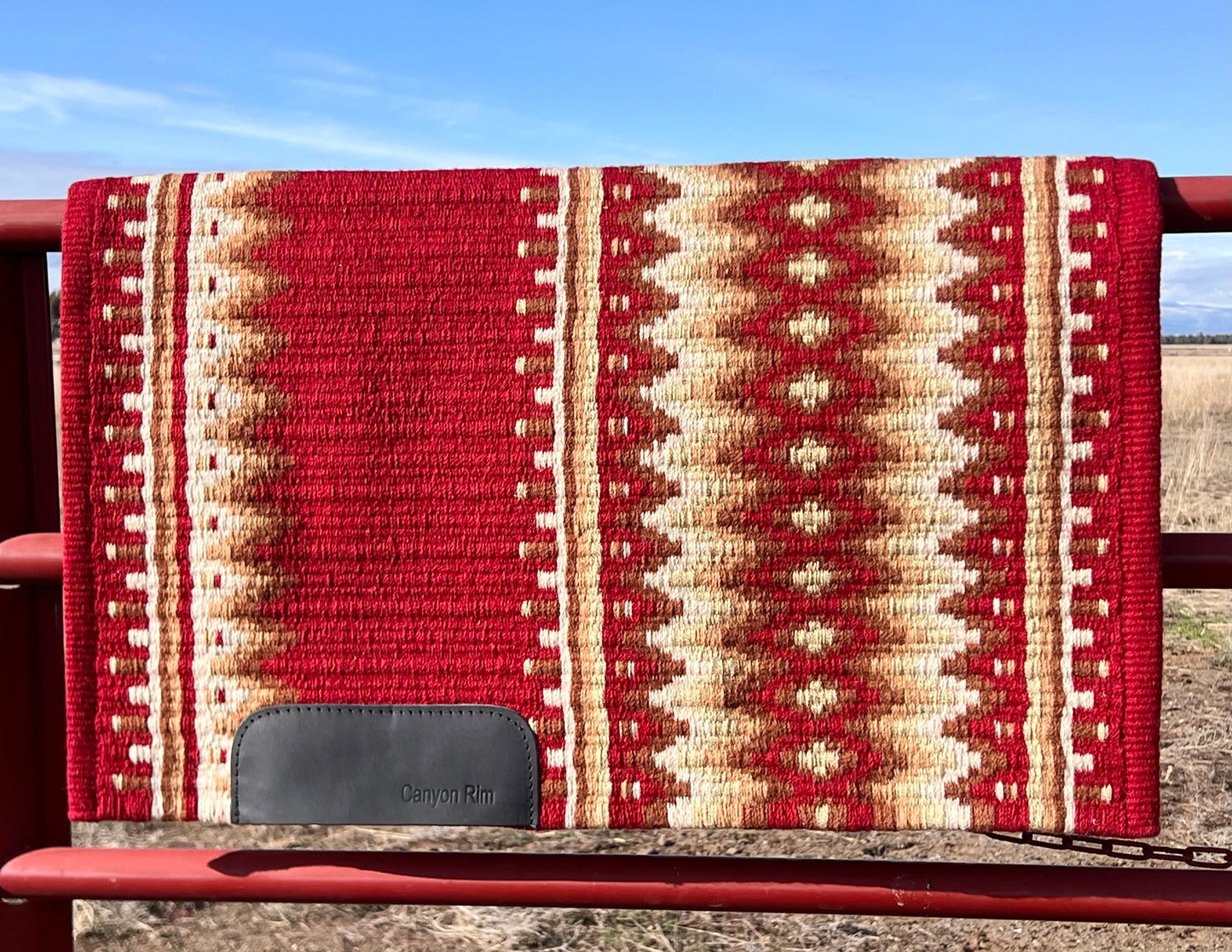 Beautiful red and neutrals show pad