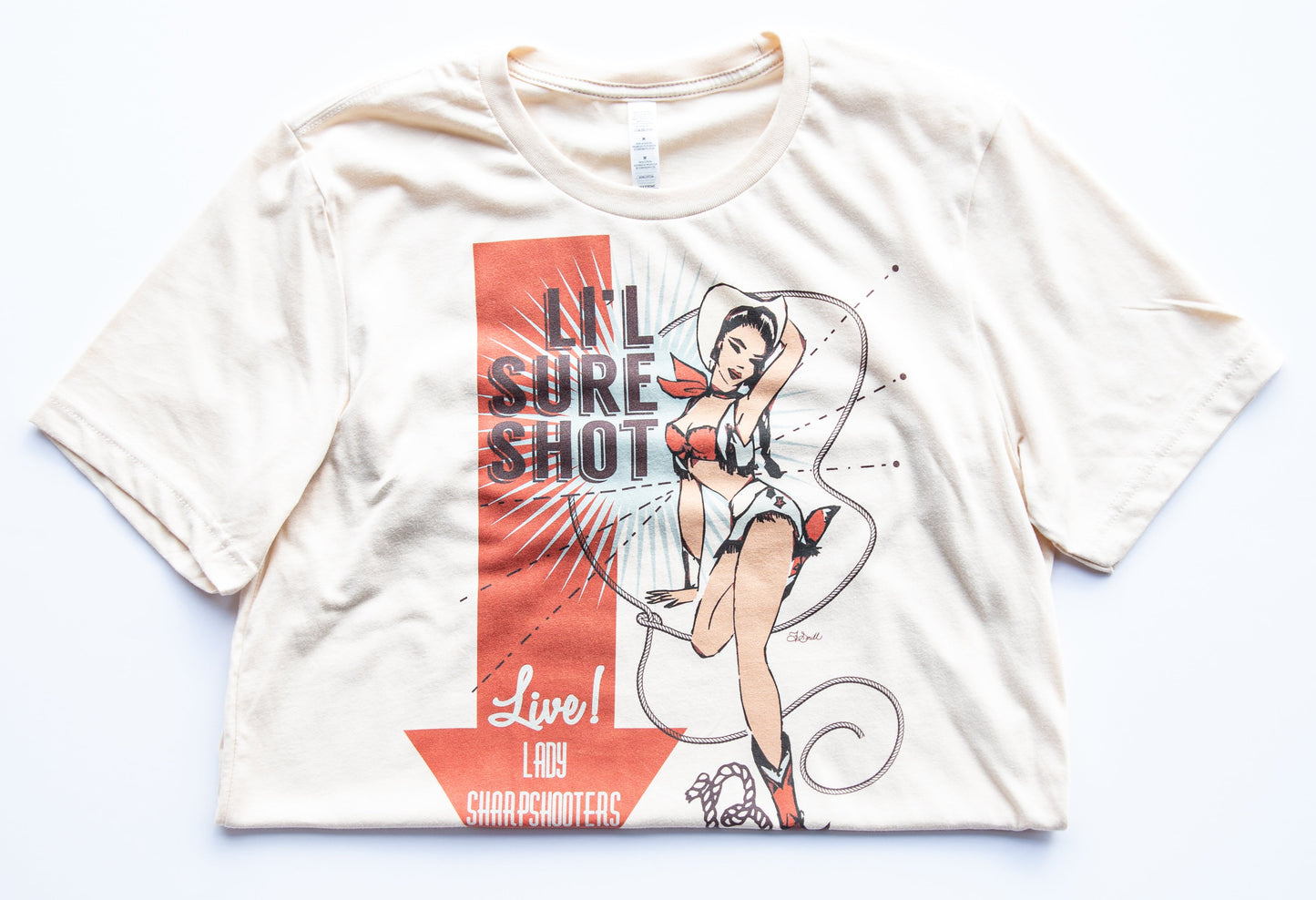 Li'l Sure Shot Tee-Soft Cream