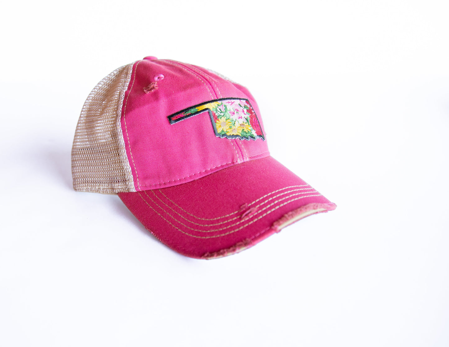 Oklahoma Floral Cap Three Colors Bulk