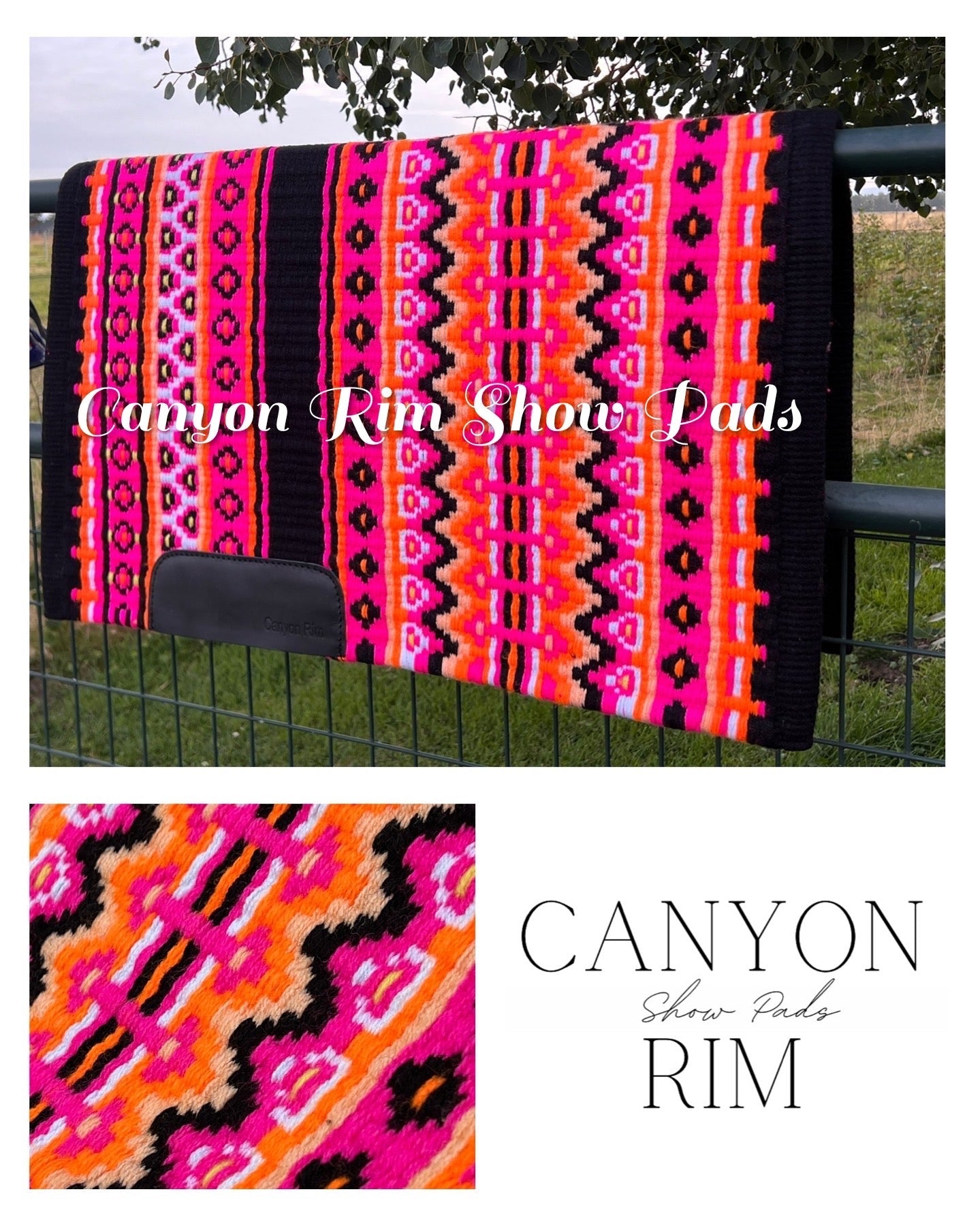 Beautiful Pinks, Oranges and Black Show Pad