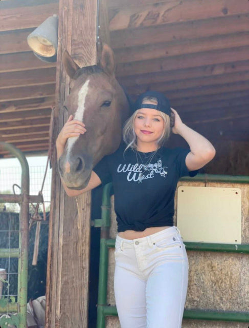 Wild West Tee-Vintage Black