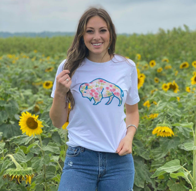 Buffalo Rose Tee