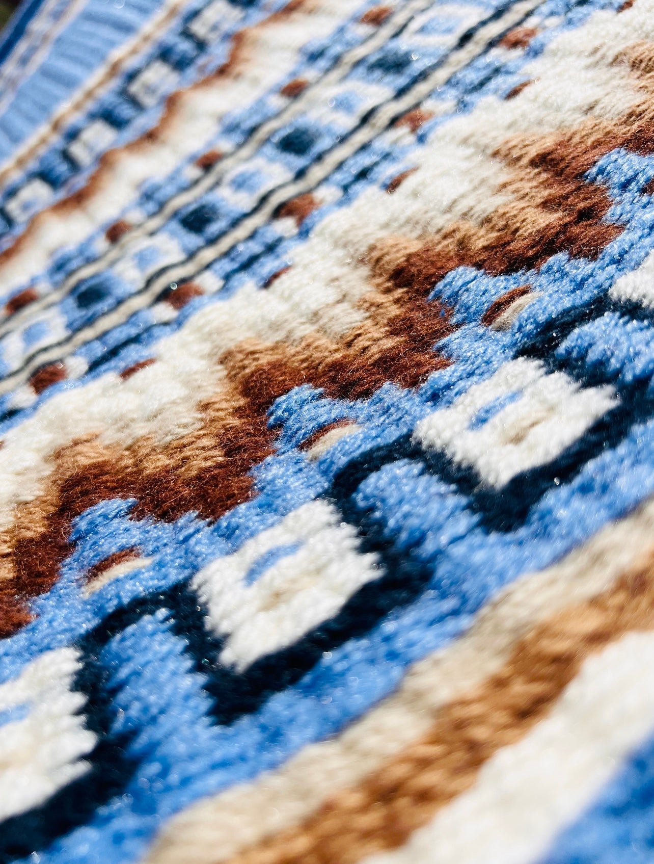 Beautiful light blue and neutral show pad
