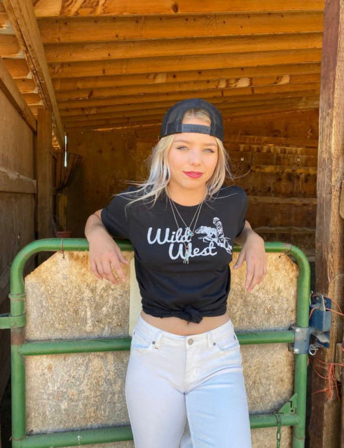 Wild West Tee-Vintage Black