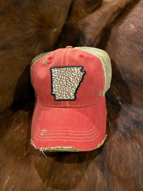 Arkansas Leopard Cap Six Colors Bulk
