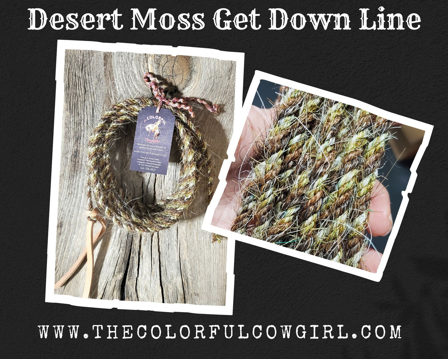Desert Moss Mecate and Hatbands