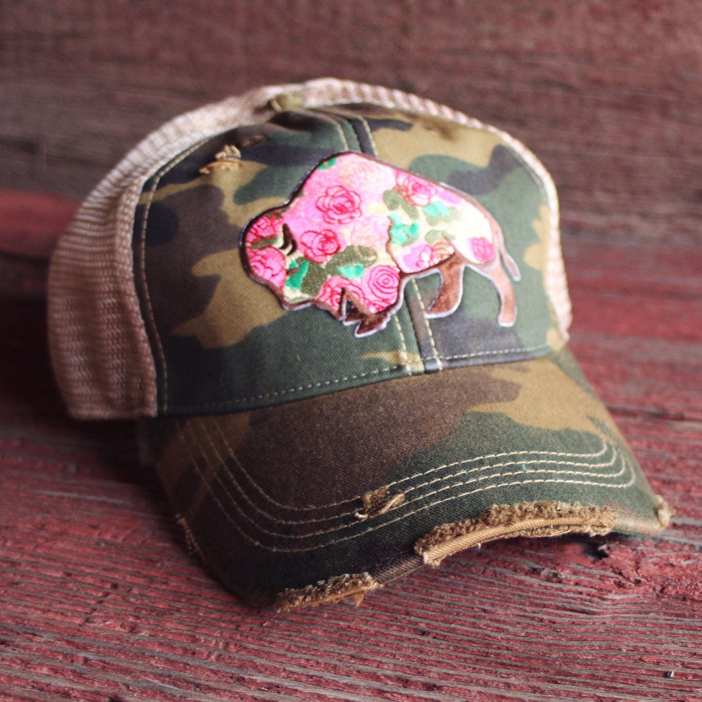 Buffalo Rose Cap Five Colors Bulk