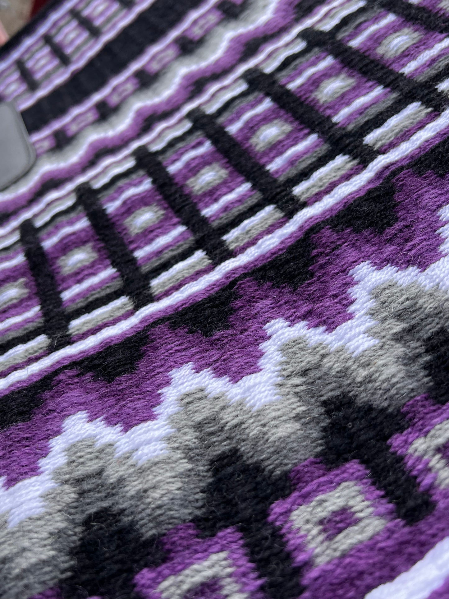 Beautiful shades of purple, white, greys, and black show pad