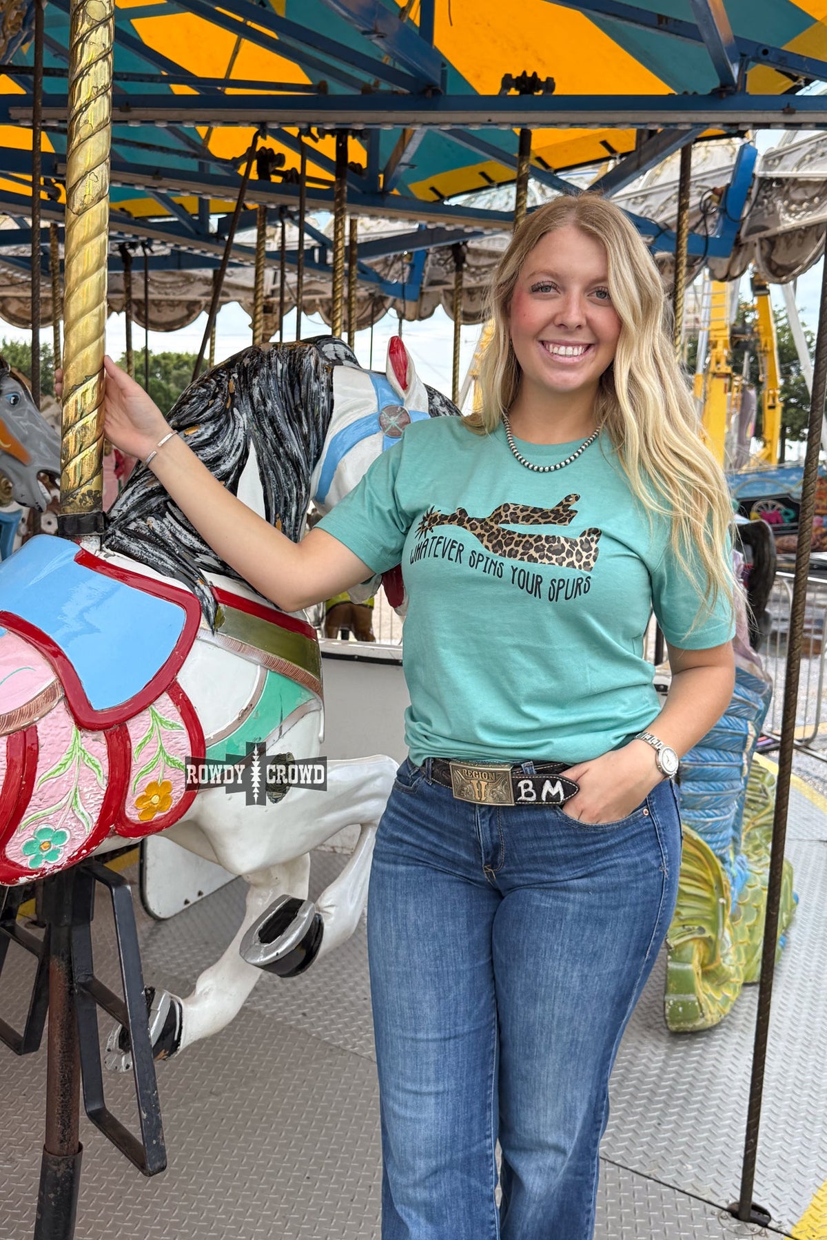 Spins Your Spurs Tee