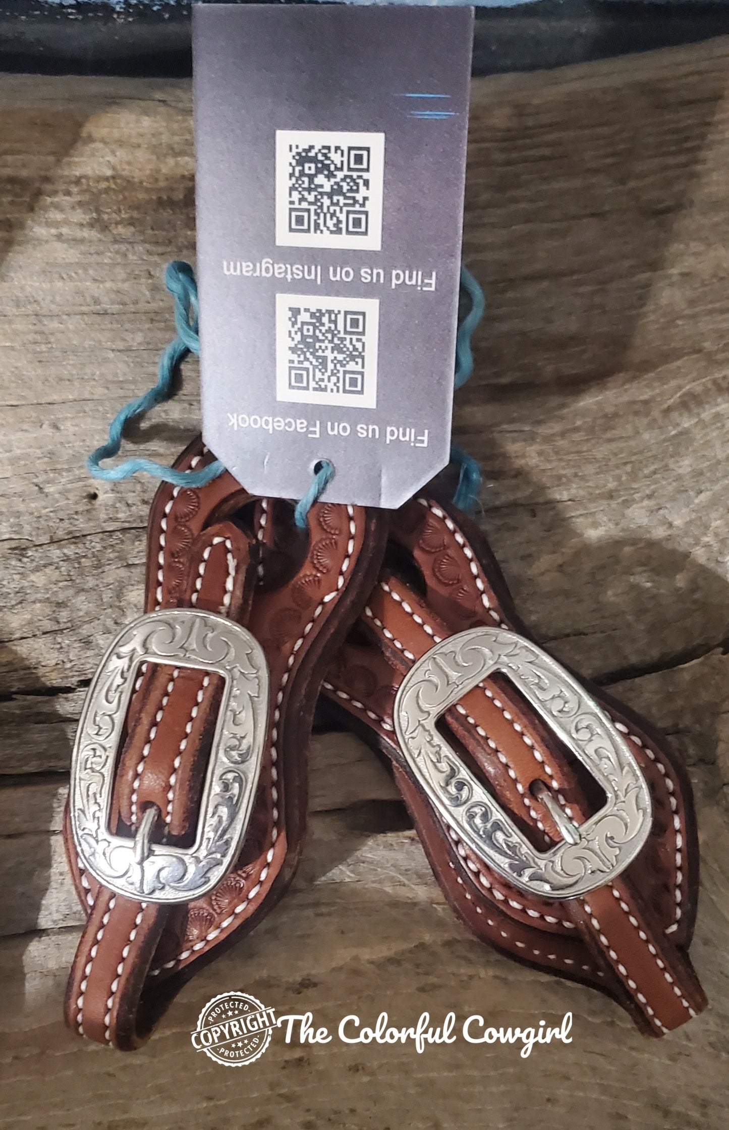 Mini 6 inch buckle on slobber strap bit connectors