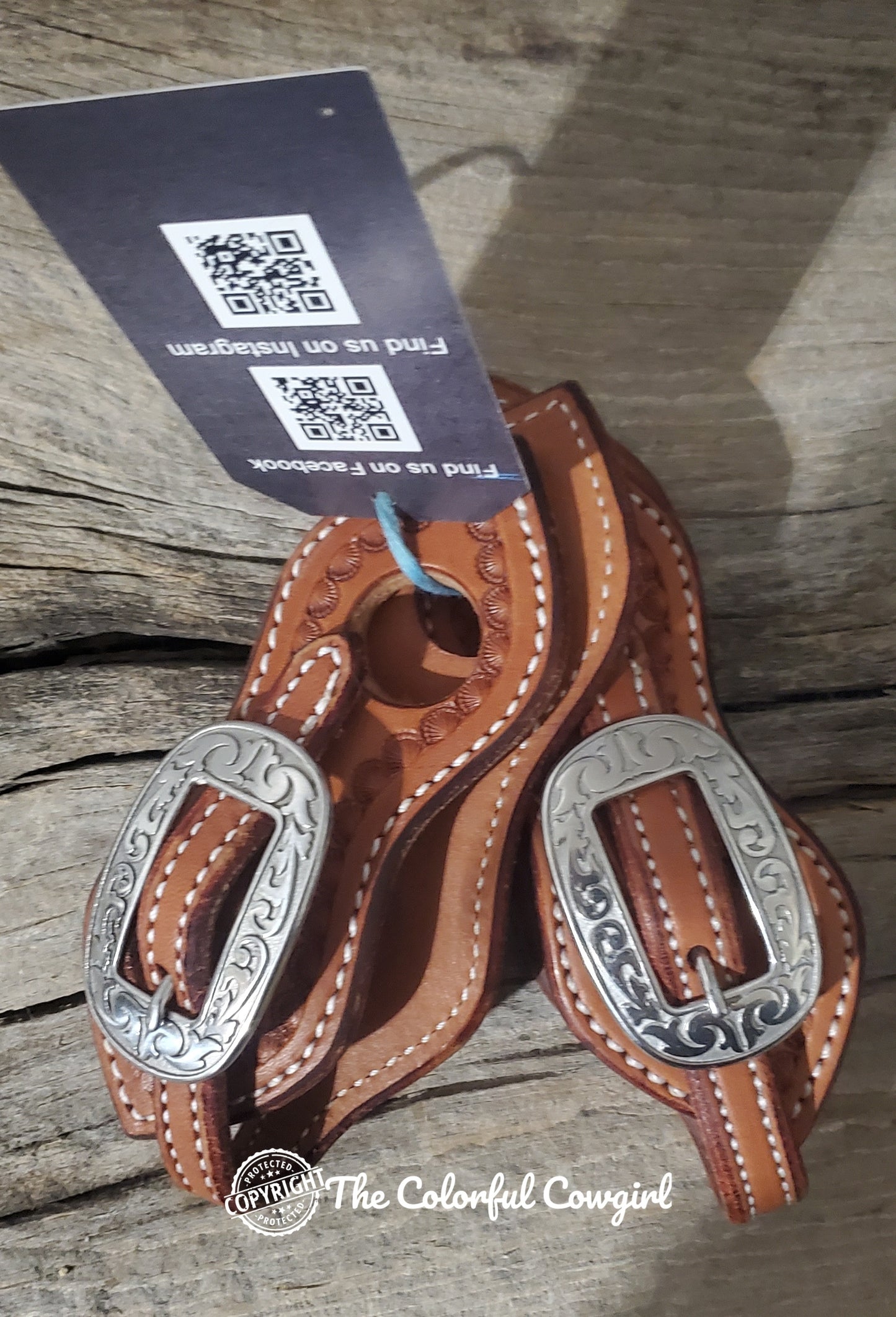 Mini 6 inch buckle on slobber strap bit connectors
