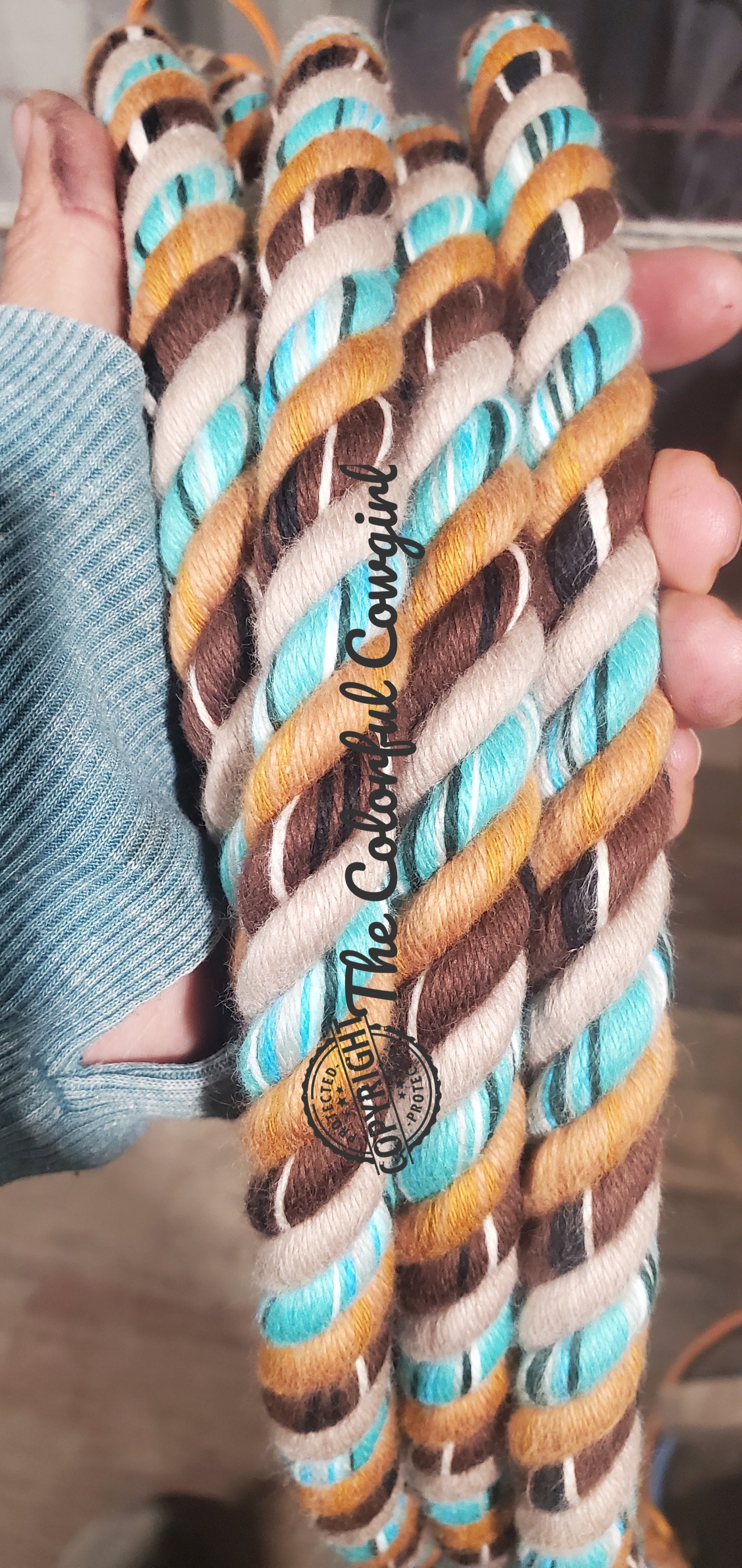 Golden Turquoise Cotton Mecate