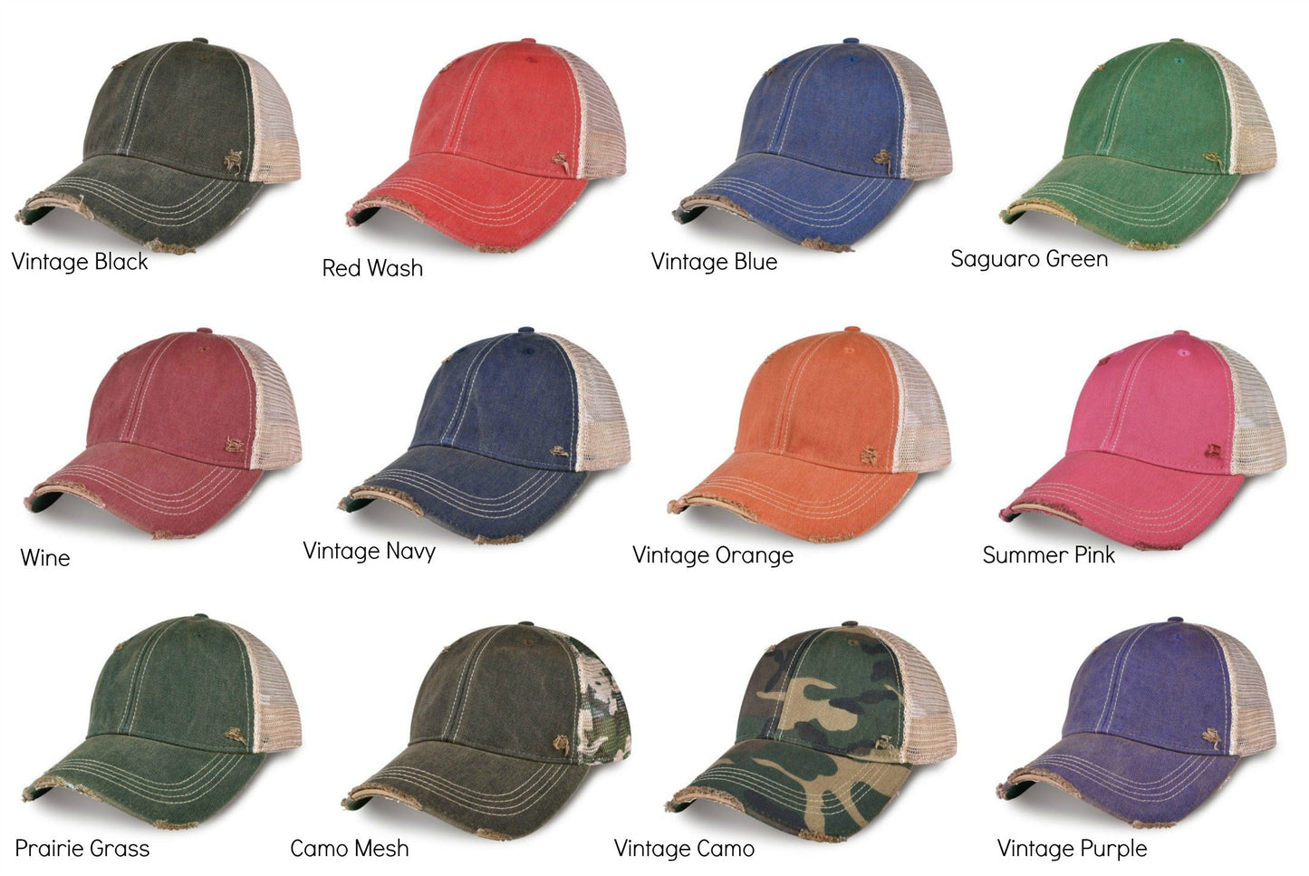 Basketball Cap Choose from 12 Colors Bulk