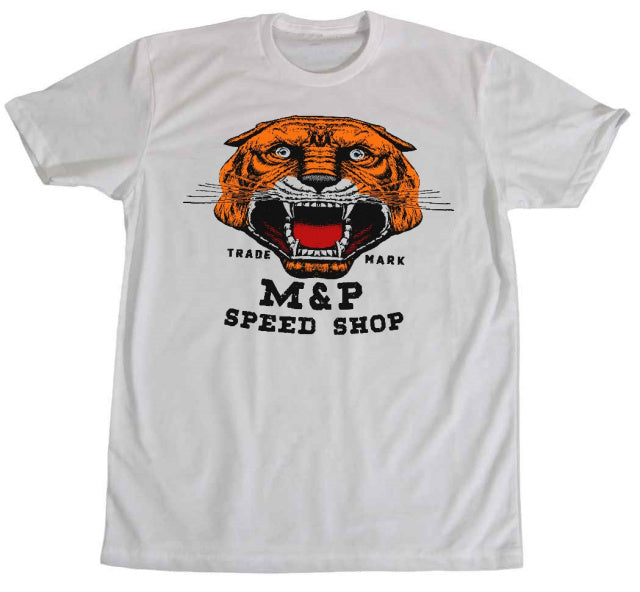 Tiger Tee M & P Speed Shop Tee-White