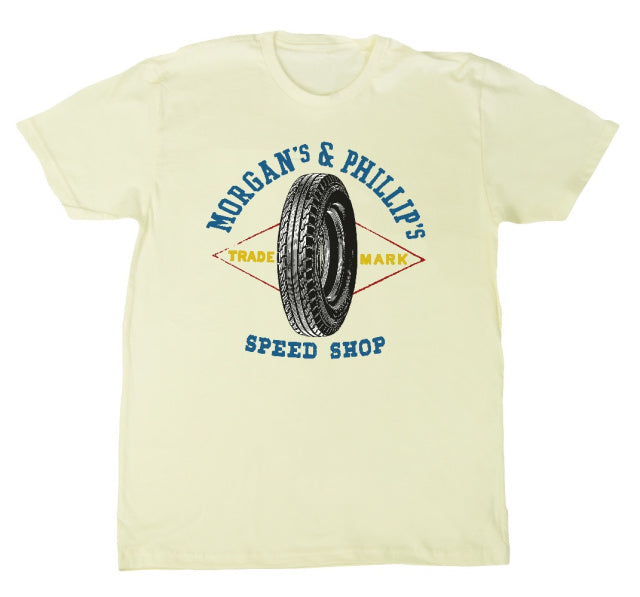 Morgan's & Phillip's Tire Tee-Natural