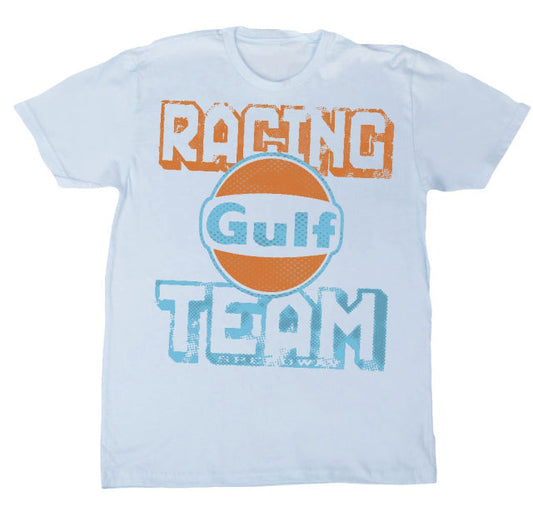 Gulf Racing Team Logo Tee-Iced Blue