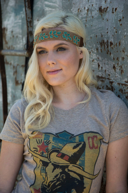 Steer with Tom Thumb Hat Tee-Dust