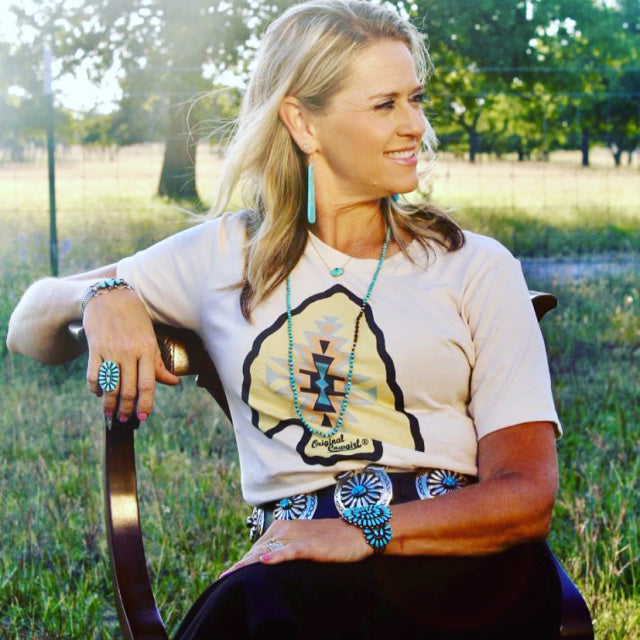 Lulu Arrowhead Tee-Soft Cream