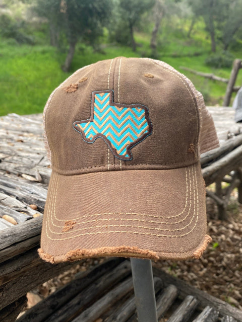 Texas Chevron Cap in Two Colors Bulk