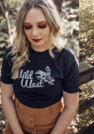 Wild West Tee-Vintage Black