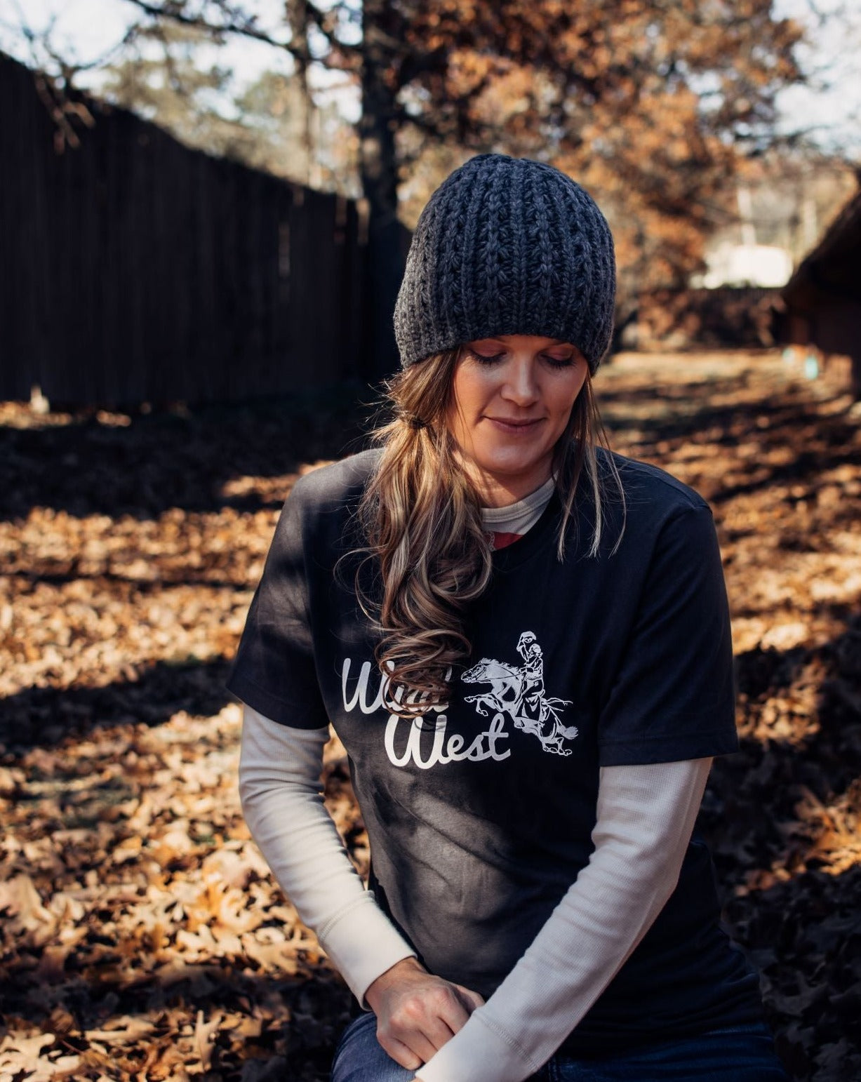 Wild West Tee-Vintage Black