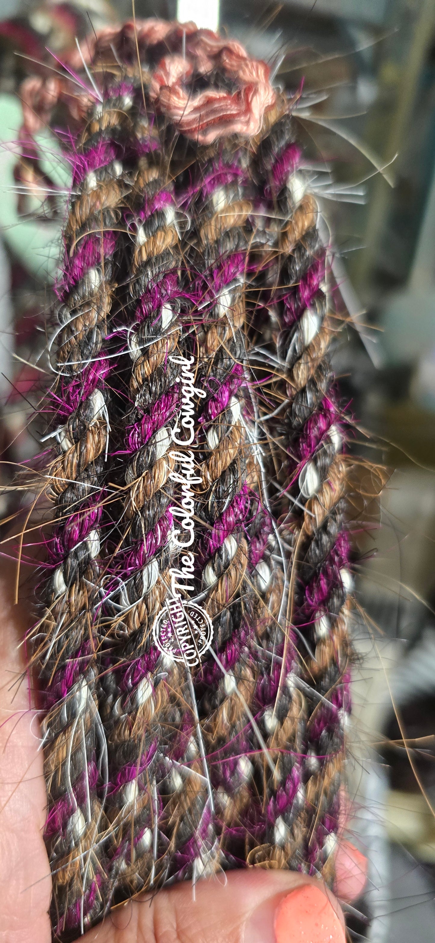 A Touch of Black Cherry Two Rein Mecate
