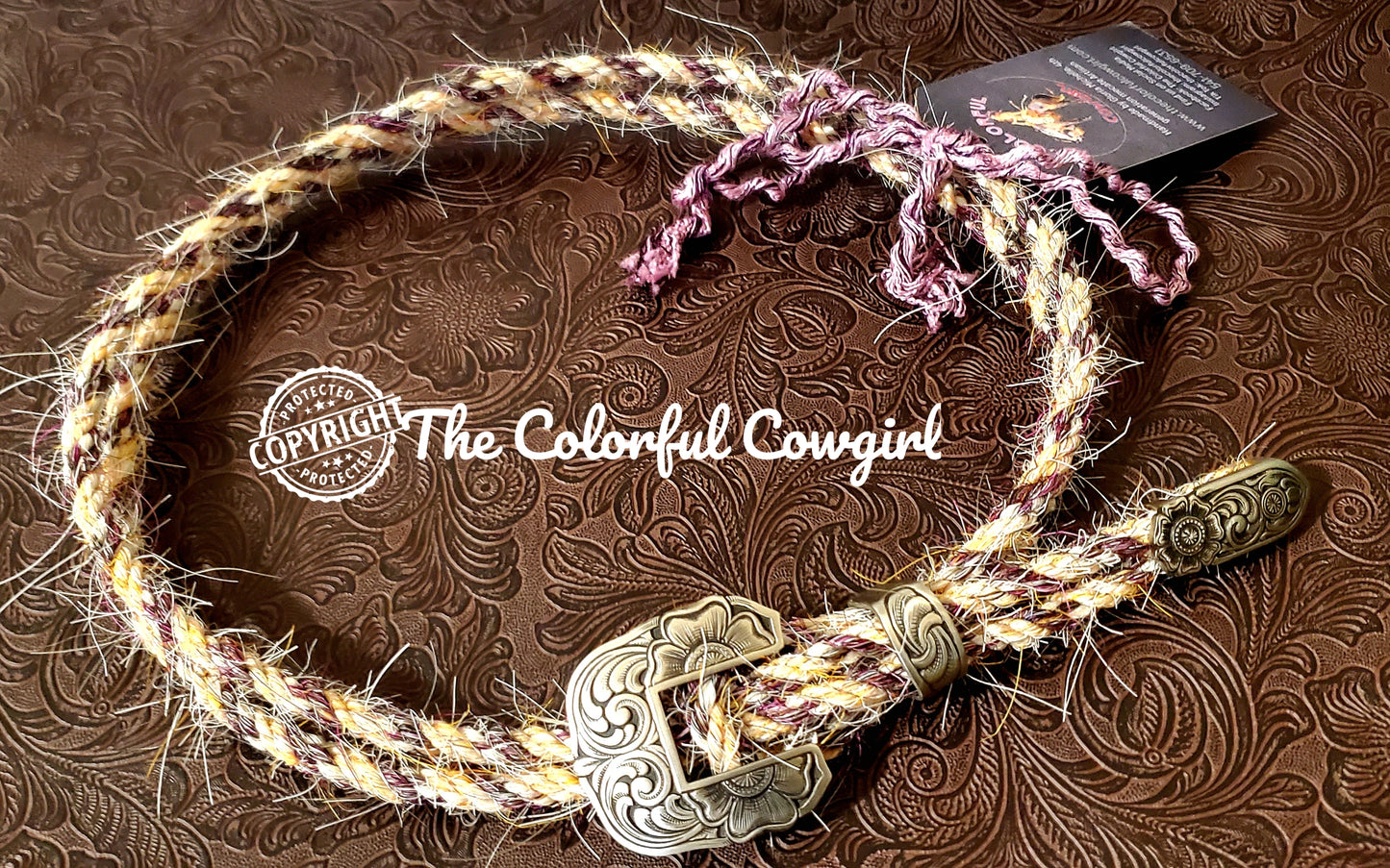 The Double Triple Hatband with John Mincer three piece buckle set