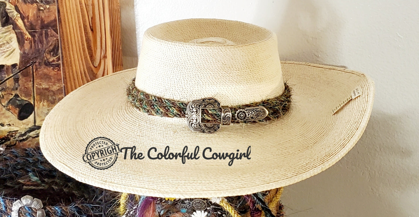 The Double Triple Hatband with John Mincer three piece buckle set