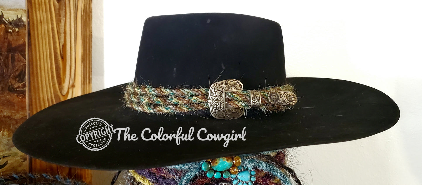The Double Triple Hatband with John Mincer three piece buckle set
