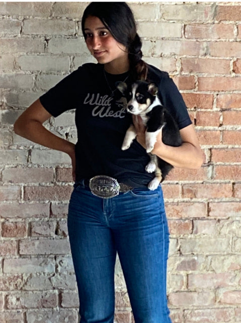 Wild West Tee-Vintage Black