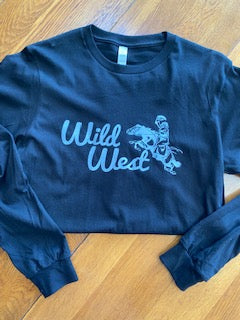 Wild West Black Long Sleeve Tee-Black