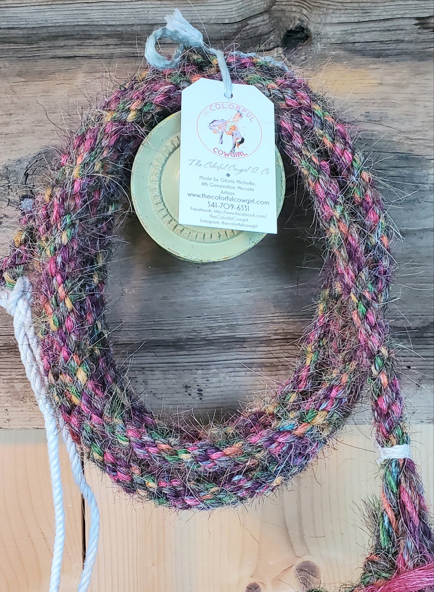 Pink Base💗 Gypsy Boho Loop Rein
