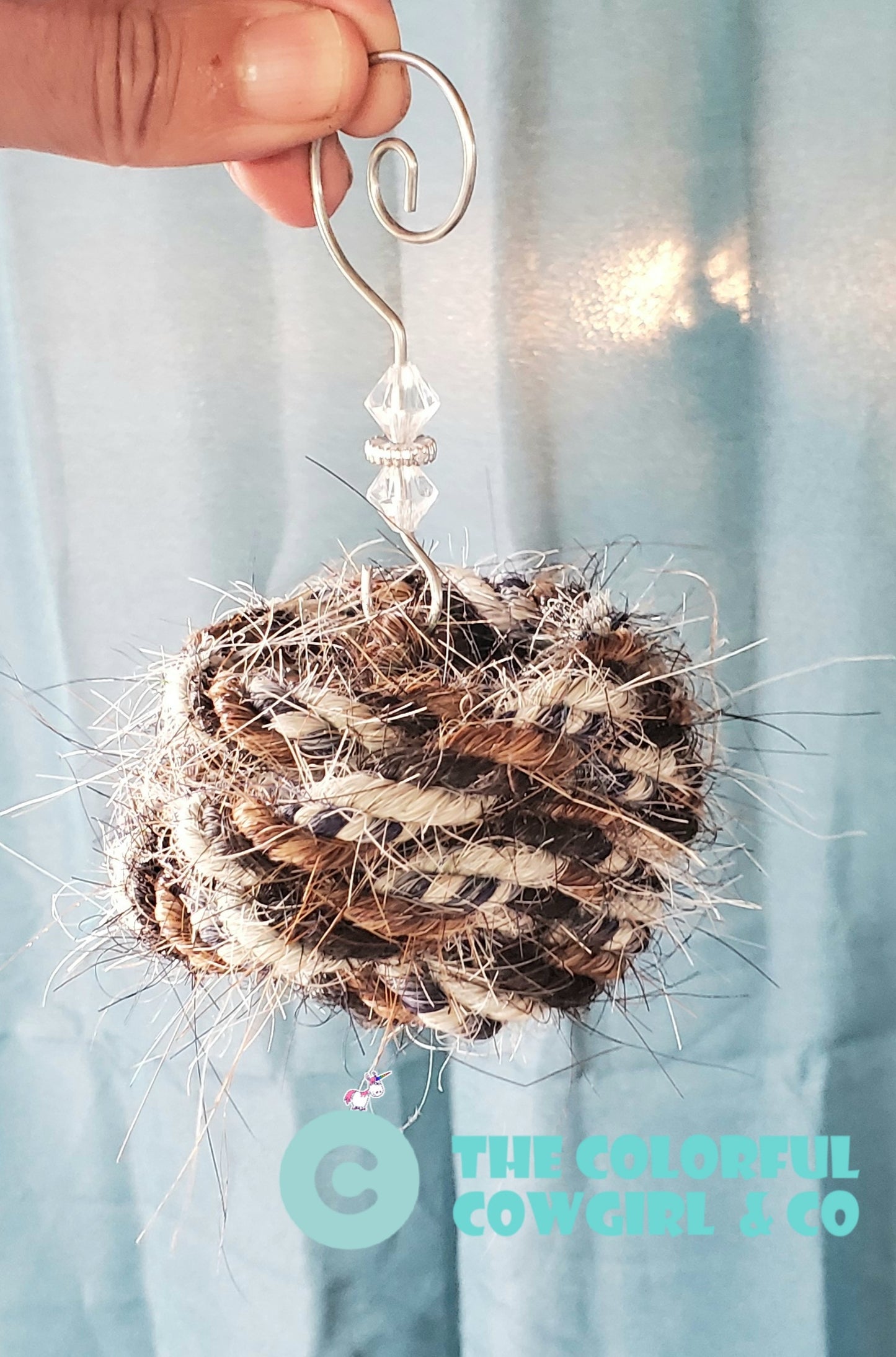 Round Ball Mecate Christmas Tree Ornaments