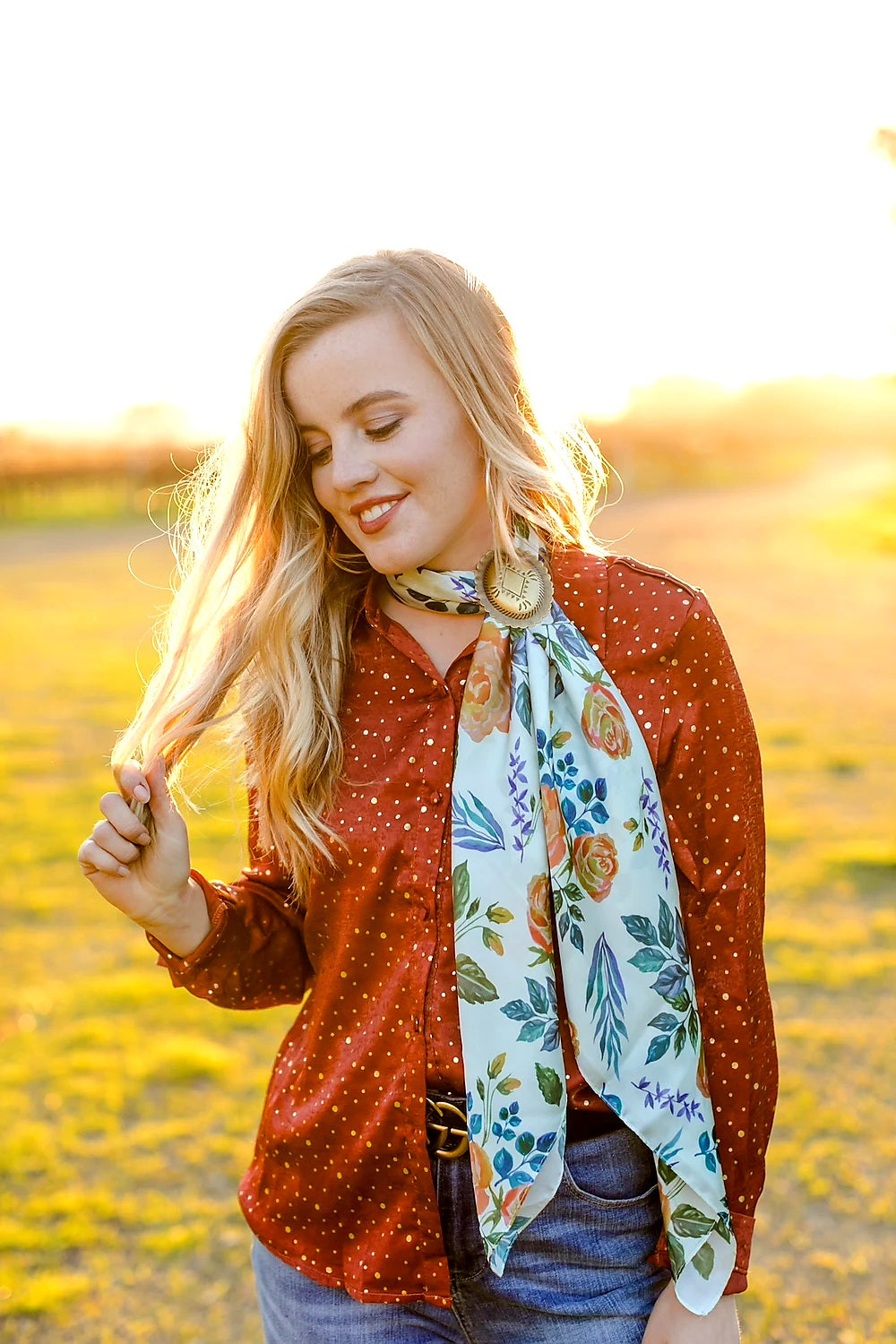 Vintage Rose Wild Rag