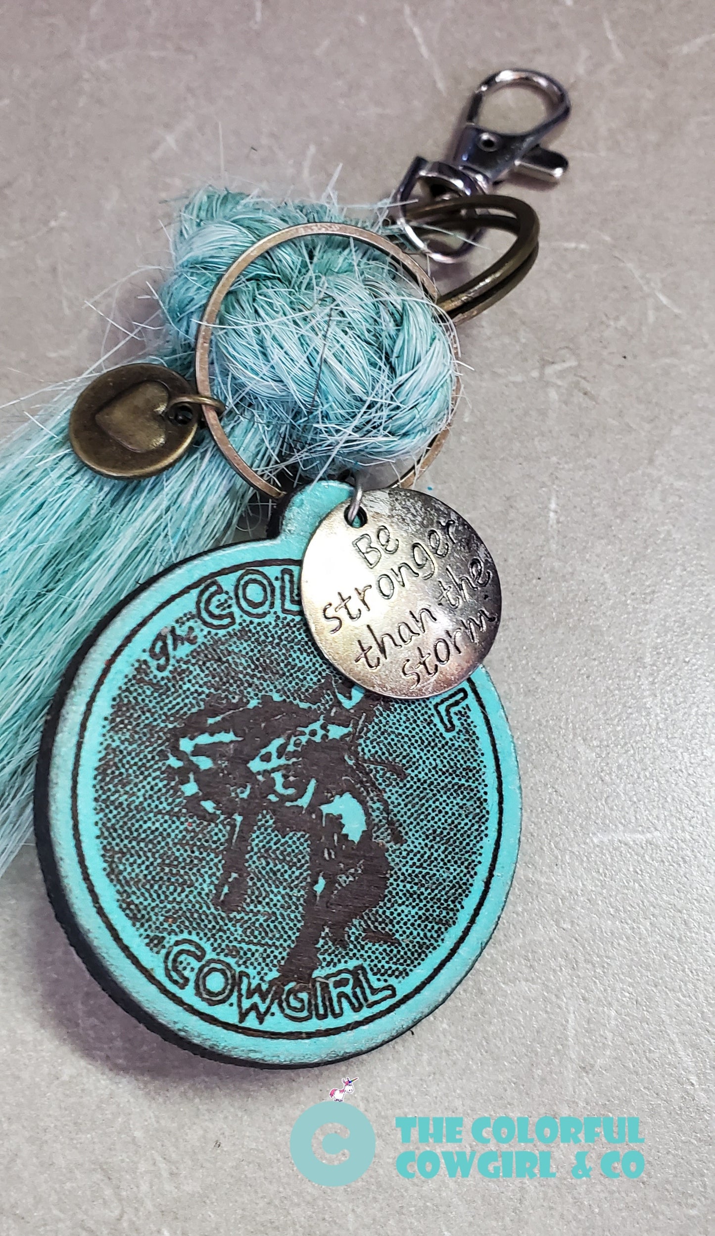 Colorful Cowgirl Horse Hair Tassel Keychains