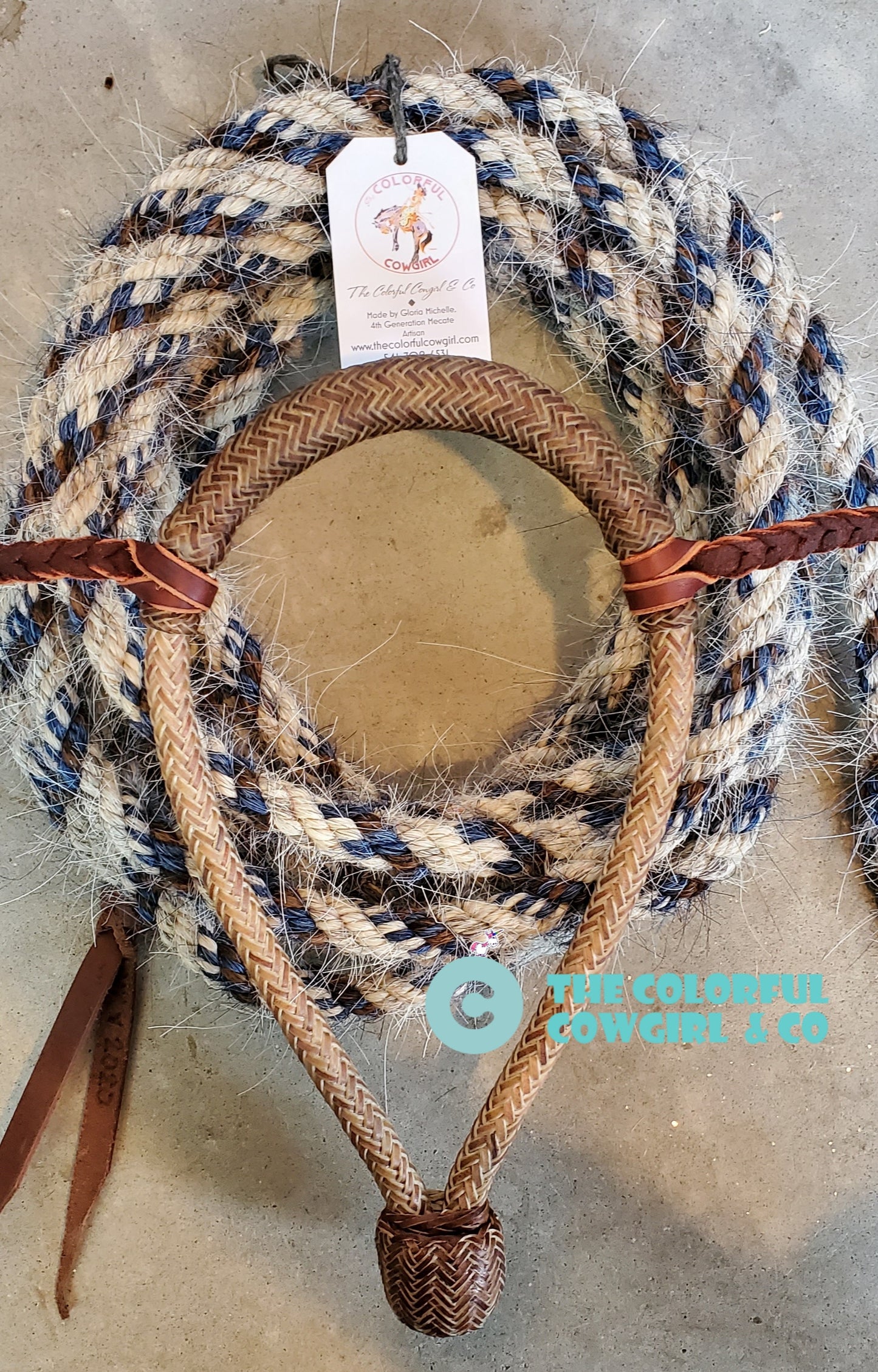 Custom Bosal and Mecate Set