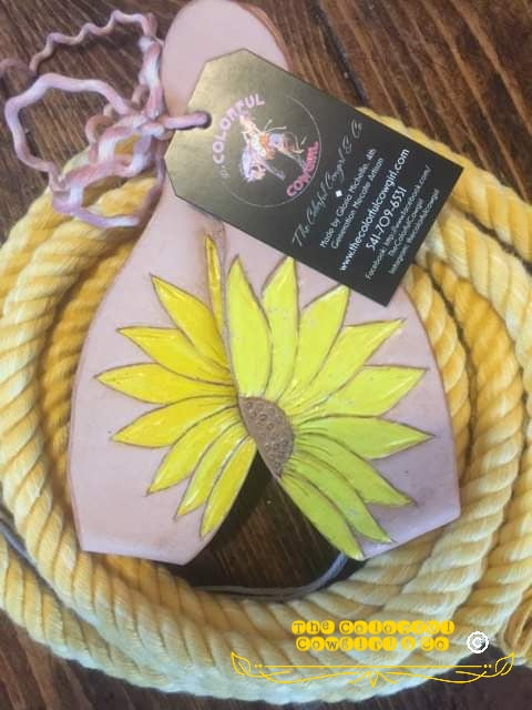 Painted Sunflower Slobber Straps