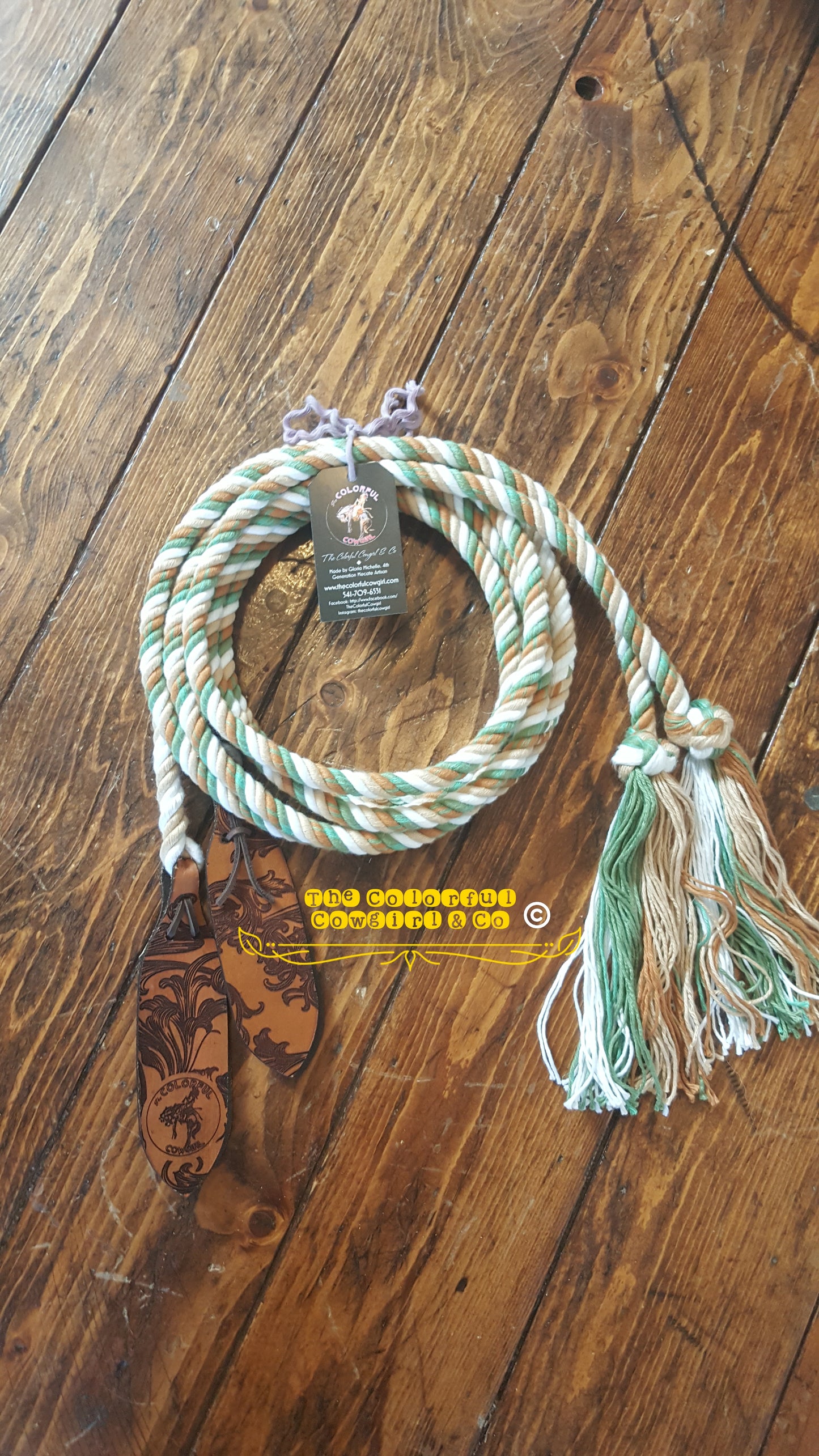 Custom cotton split reins