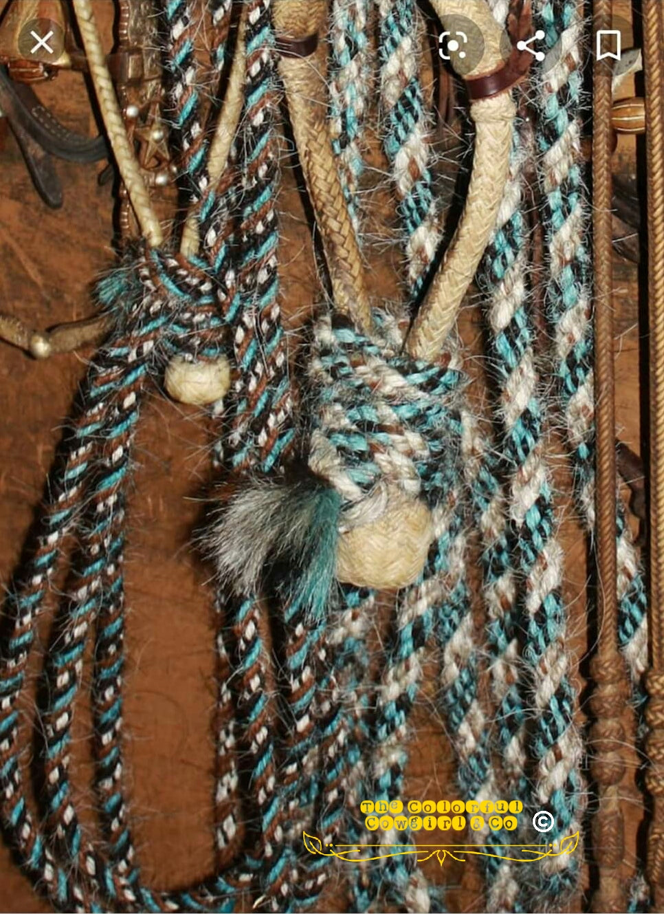 Custom Bosal and Mecate Set