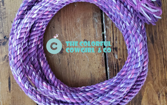 Purple Love Cotton Loop Rein