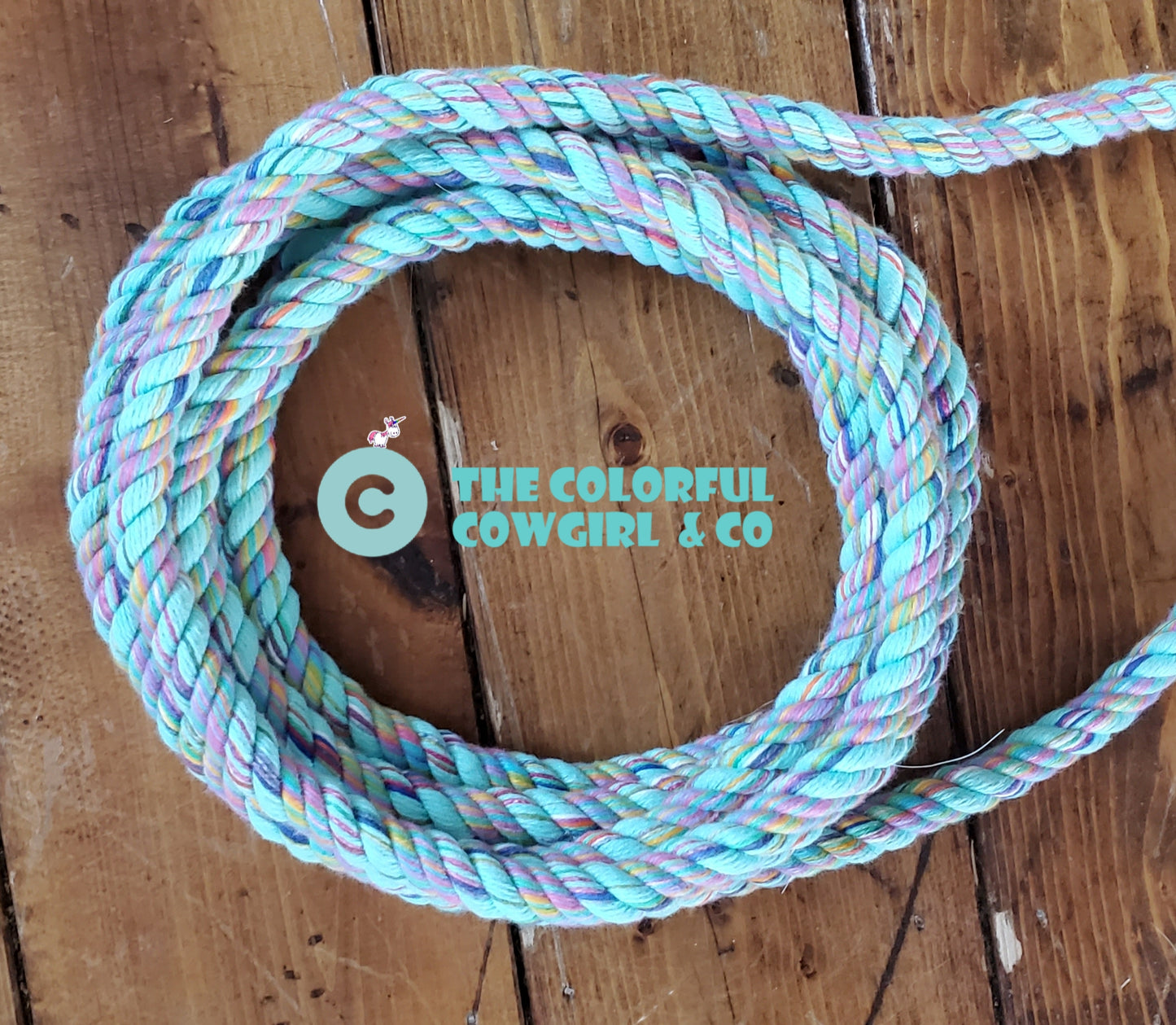 Turquoise Boho Cotton Loop Rein