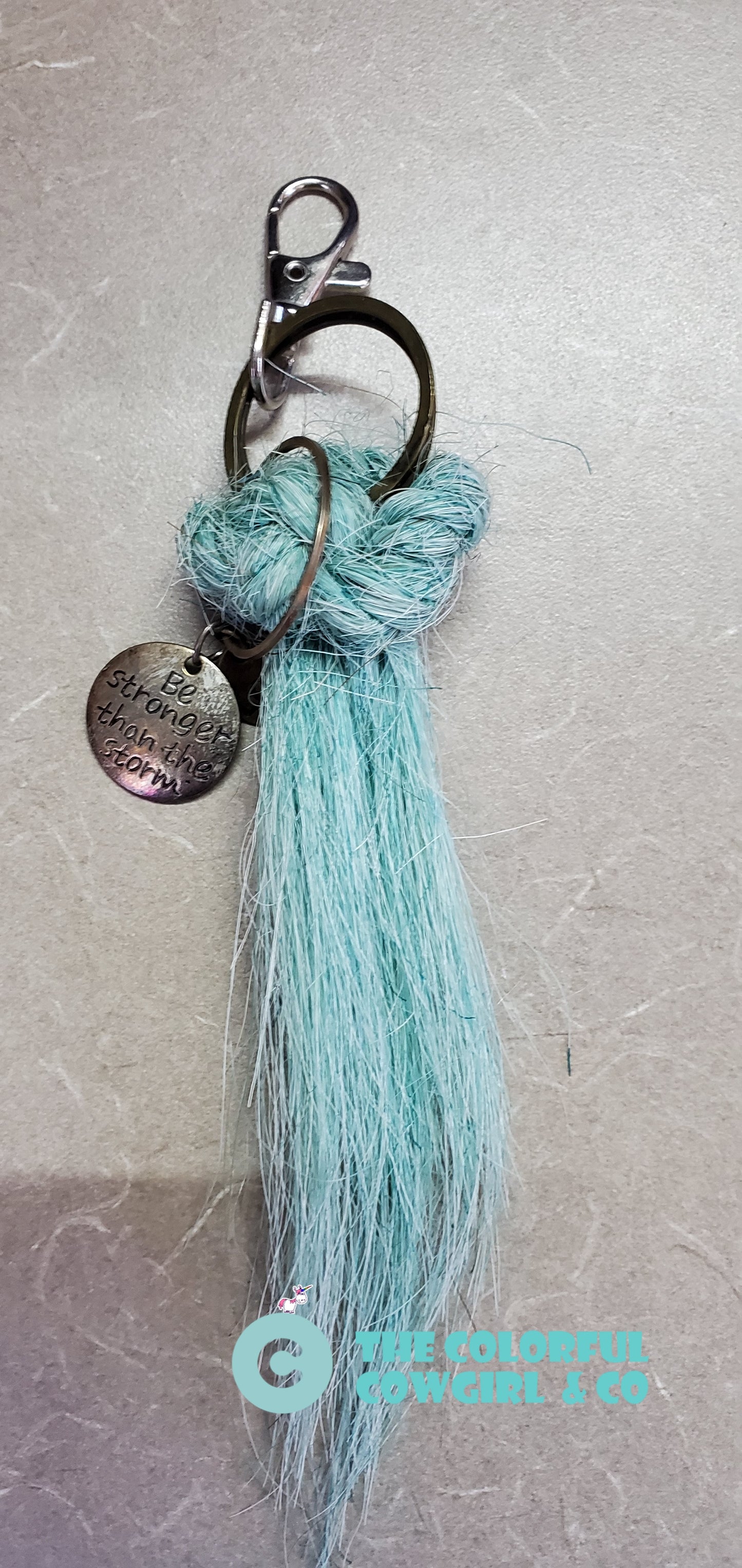 Colorful Cowgirl Horse Hair Tassel Keychains