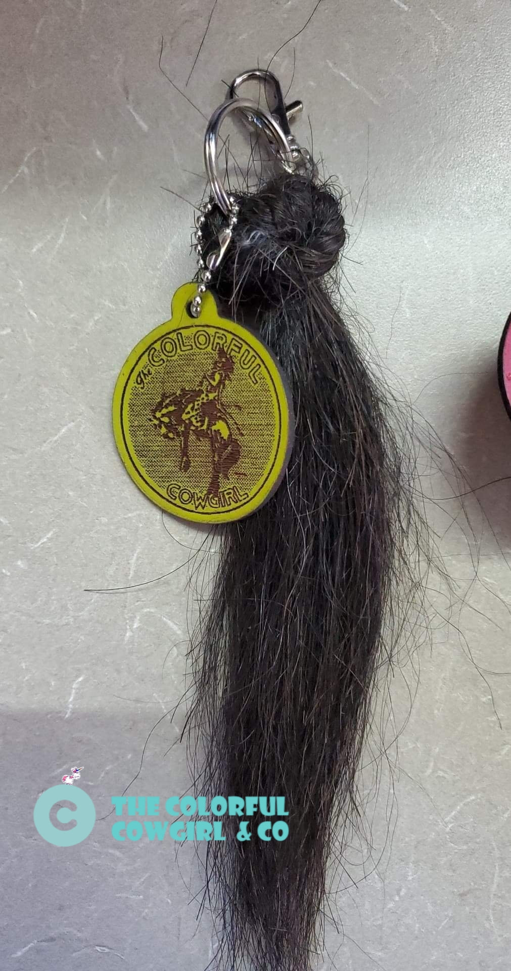 Colorful Cowgirl Horse Hair Tassel Keychains