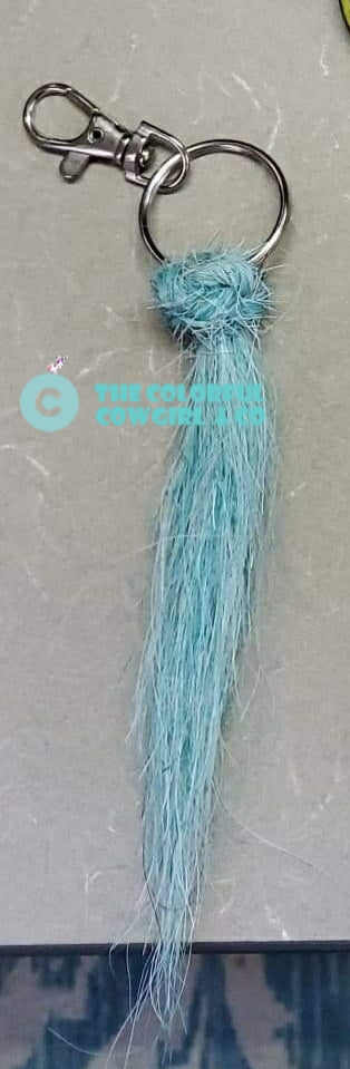 Colorful Cowgirl Horse Hair Tassel Keychains