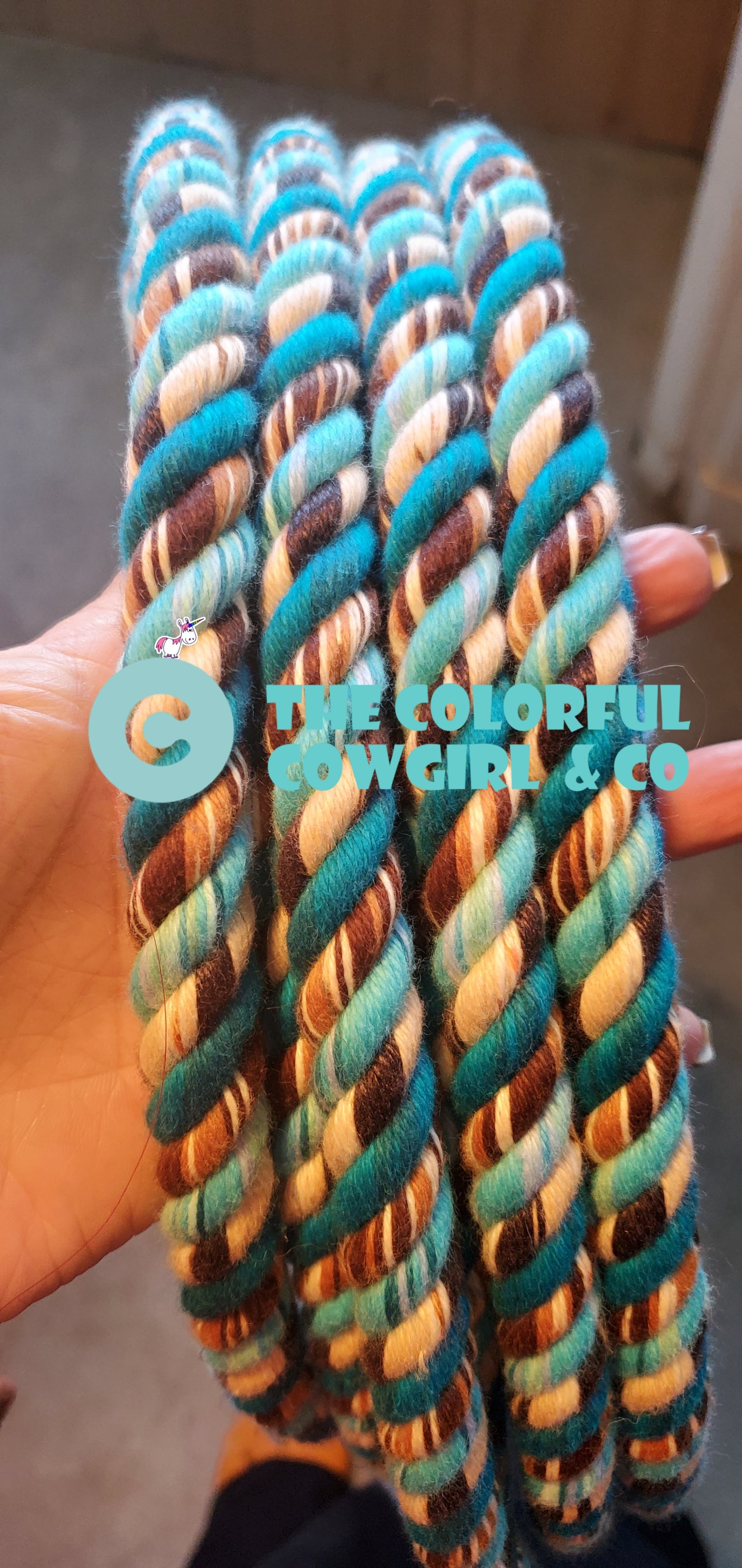 Shades of Turquoise Cotton Mecate