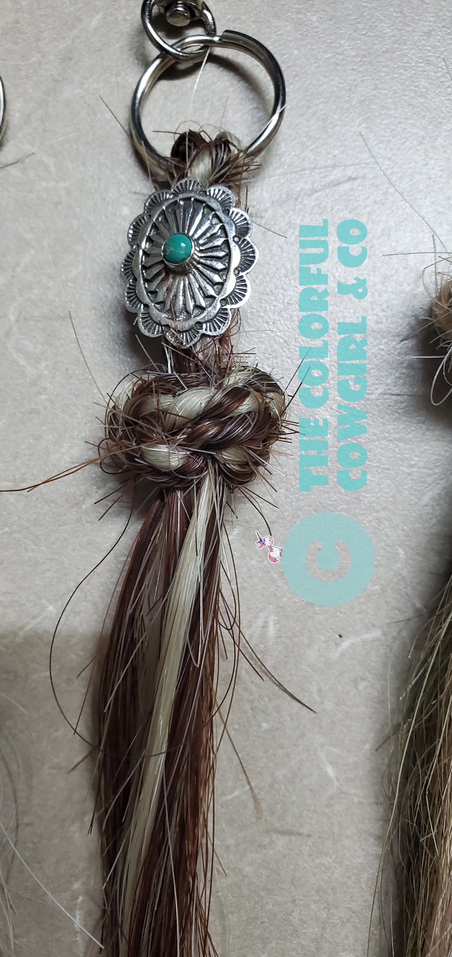Colorful Cowgirl Horse Hair Tassel Keychains