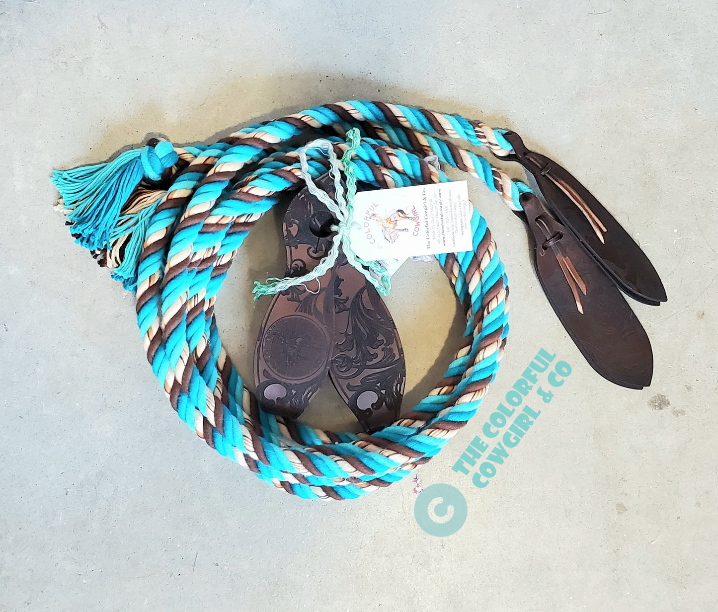 Custom cotton split reins