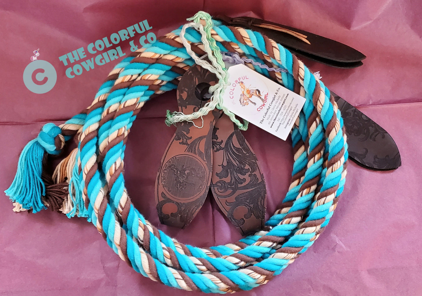 Custom cotton split reins