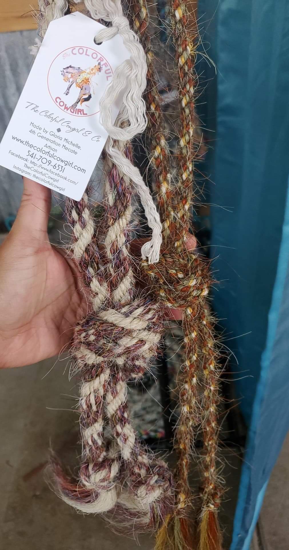 Custom Bridle-less Mecate Neck Rein